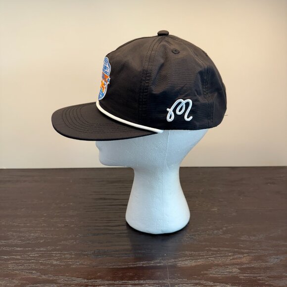 Malbon Golf Hat Boys One Size Black Snapback Adjustable Celebrity Golf Classic - Picture 4 of 7